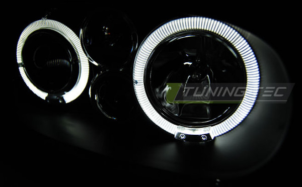 Přední světla angel eyes VW Golf IV/4 (97-06) černá