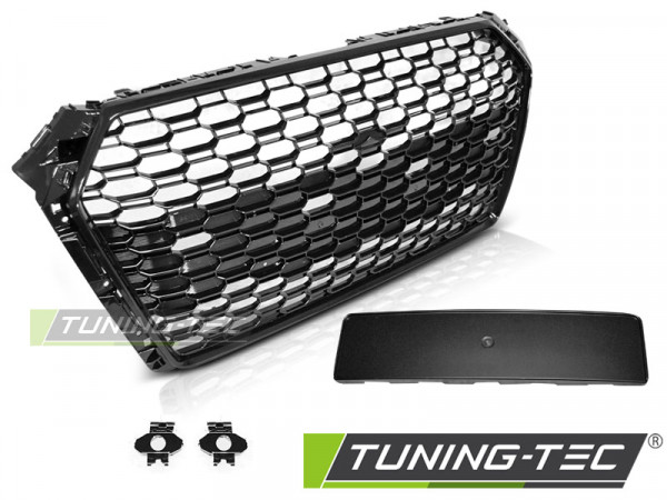 Maska AUDI A4 B9 15-19 RS4 style PDC černá lesklá