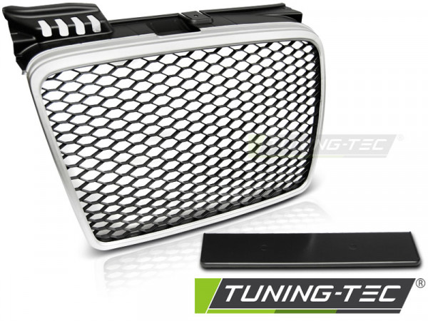 Maska bez znaku AUDI A4 (B7) RS-TYPE 04-08 matná stříbrná