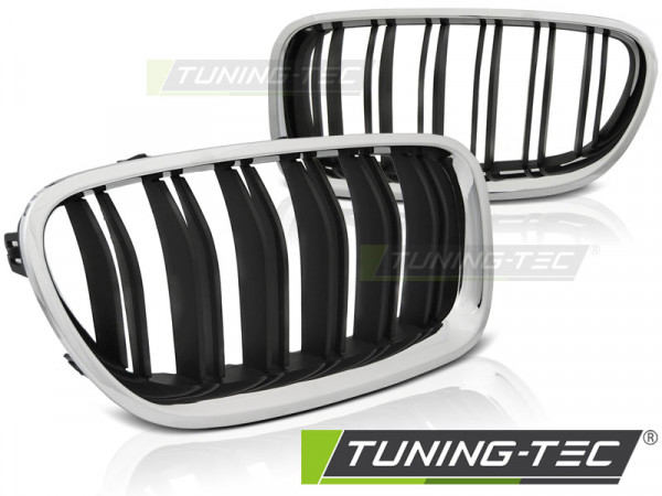 Maska - ledvinky BMW F10/F11 11-16 chrom/černá M5-style