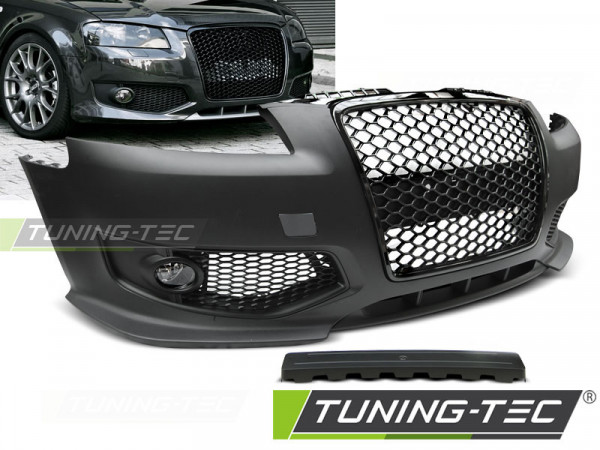 Přední nárazník AUDI A3 8P 05-08 RS style černá lesklá
