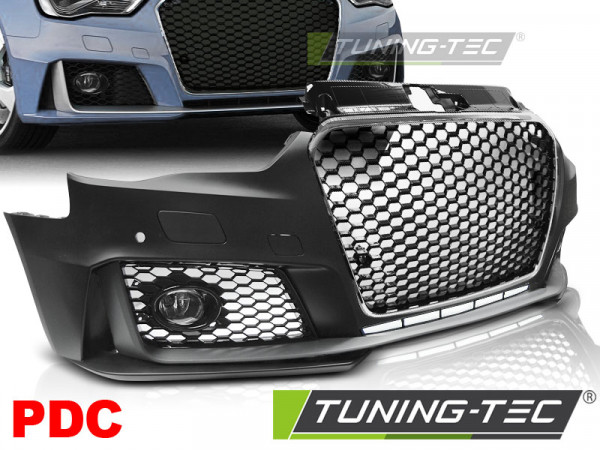 Přední nárazník AUDI A3 8V 12-16 RS style černá/chrom PDC