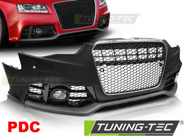 Přední nárazník AUDI A5 11-16 RS5 style chrom/černá PDC