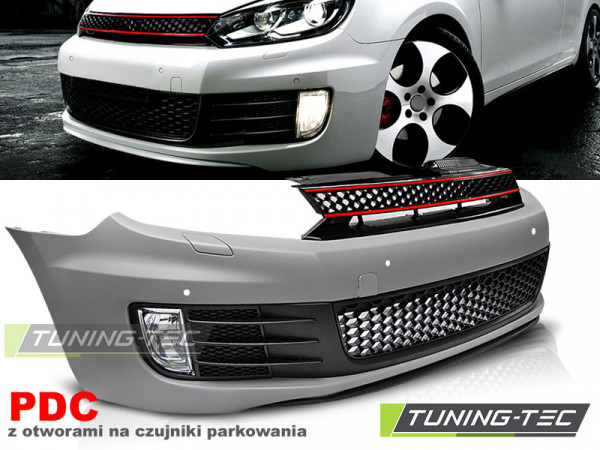 Přední nárazník + mlhovky VW Golf VI / 6 08- GTI look, PDC