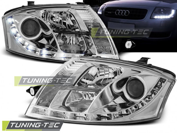 Přední světla Devil Eyes Audi TT 8N 98-06 chromové