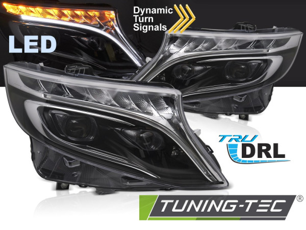 Přední světla Full LED, denní svícení, pro Merc...