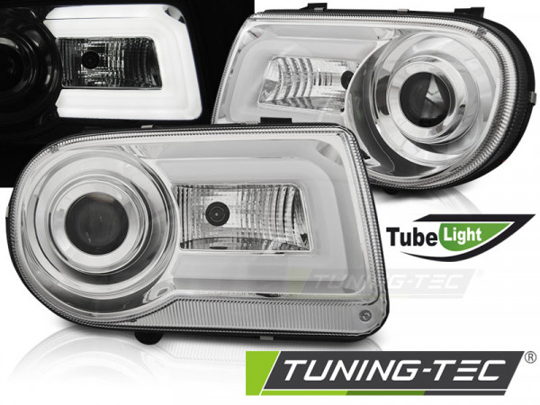 Přední světla LED TubeLights Chrysler 300C 05-10 chrom