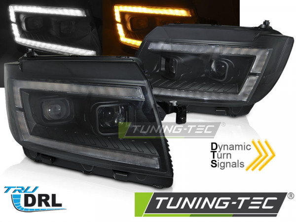 Přední světla s LED dynamickým blinkrem, denní svícení, pro VW Crafter ...