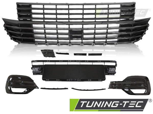 Sada masky bez znaku a mřížek VW T6.1 2020- čer...