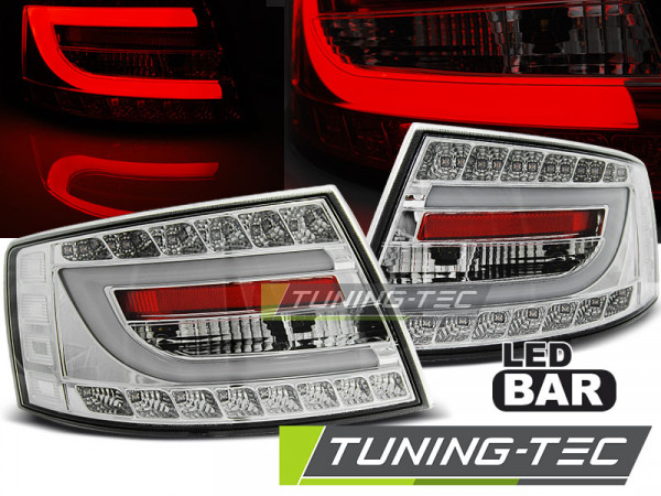 Zadní světla LED bar Audi A6 C6 04-08 sedan 6-pin chrom