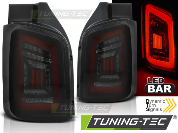 Zadní světla LED BAR DTS VW T5 03-15 2-dílné dveře černá/červená/kouřová