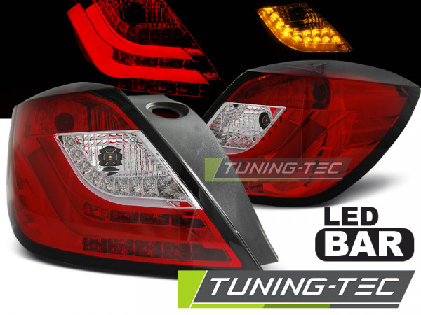 Zadní světla LED bar Opel Astra H GTC 04-09 3dv. červená