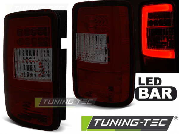 Zadní světla LED BAR VW Caddy 03-14 červená/kouřová