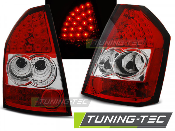 Zadní světla LED Chrysler 300C sedan 09-10 červená/chrom