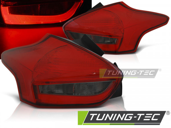 Zadní světla LED Ford Focus MK3 14- červená/kouřová