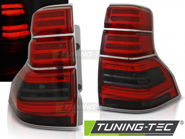 Zadní světla LED Toyota Land Cruiser 150 09-13 červená/kouřová