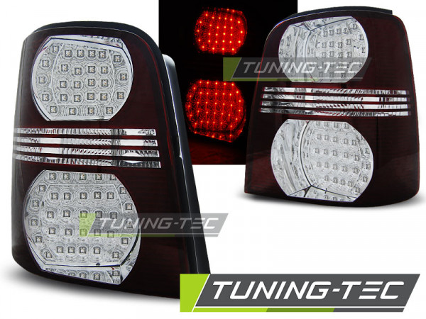 Zadní světla LED VW Touran 03- červená/chrom